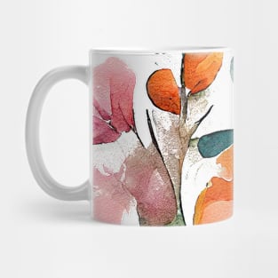 Abstract floral watercolor painting #2 Mug